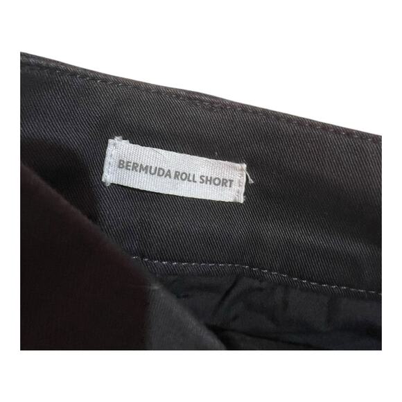 LOFT Womens Bermuda Roll Shorts Size 00P Black Flat Front Mid Rise Zip Fly NWT - Picture 5 of 9